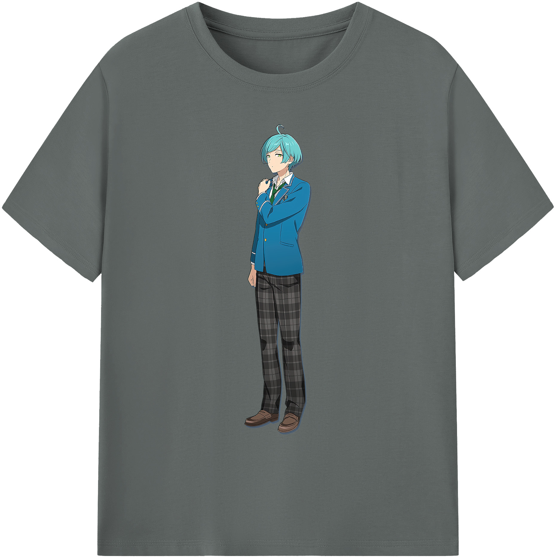 （画像用） あんさんぶるスターズ! Ensemble Stars 綿100％ メンズ半袖Tシャツ｜肌触りやわらか＆通気性